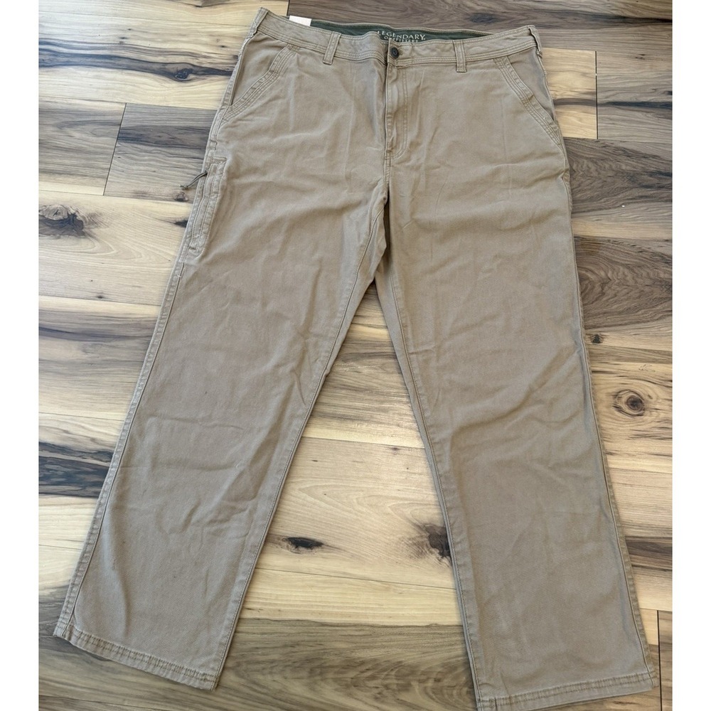 NWT Legendary Outfitters Canvas Work Pants Men's 40x30 Tan Straight Utility